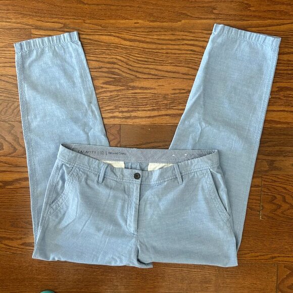 Talbots Relaxed Chino Pants Flat Front Trouser Size 12 Casual Pants Preppy - Picture 10 of 11